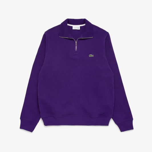 Lacoste 1/4 Purple Sweater