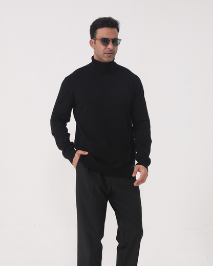 Gstaad turtleneck sweater in merino wool