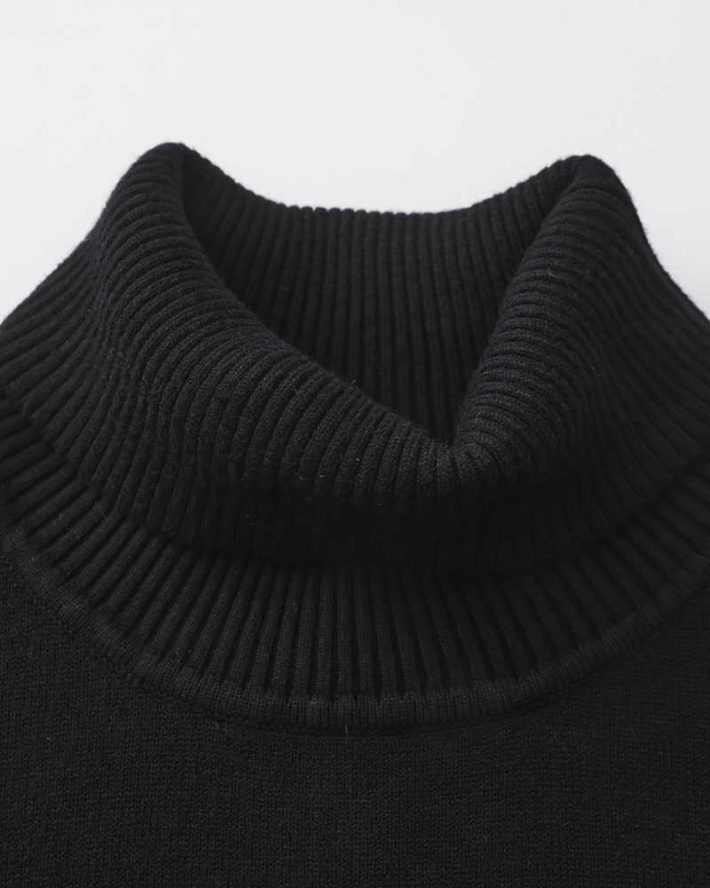 Gstaad turtleneck sweater in merino wool