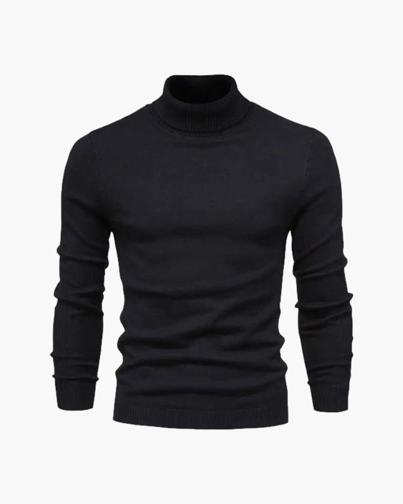 Gstaad turtleneck sweater in merino wool