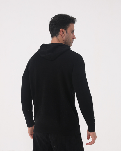 100% Cashmere hooded sweatshirt