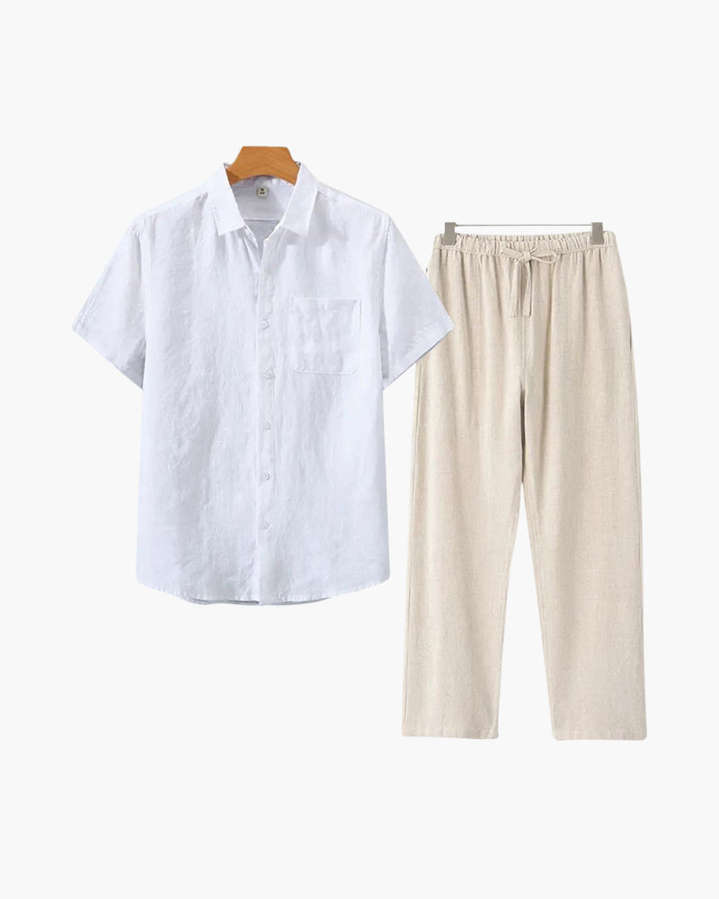 Old Money Linen Set (Short Sleeve)
