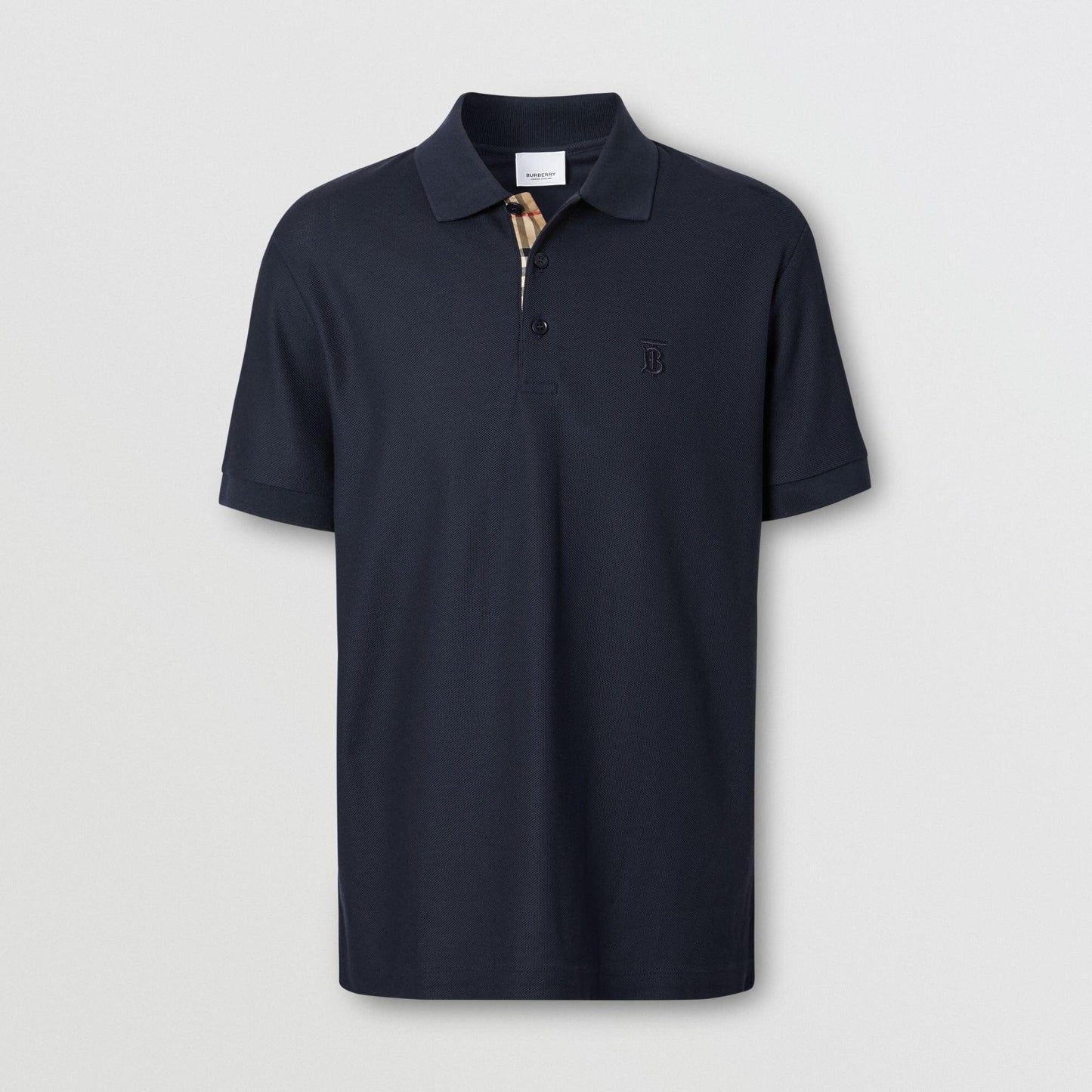 Burberry Polo Piqu¨¦ Monogram Motif Navy