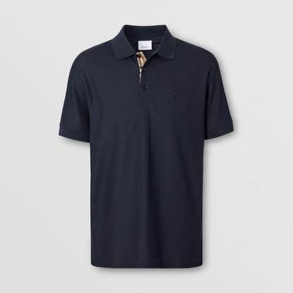 Burberry Polo Piqu¨¦ Monogram Motif Navy