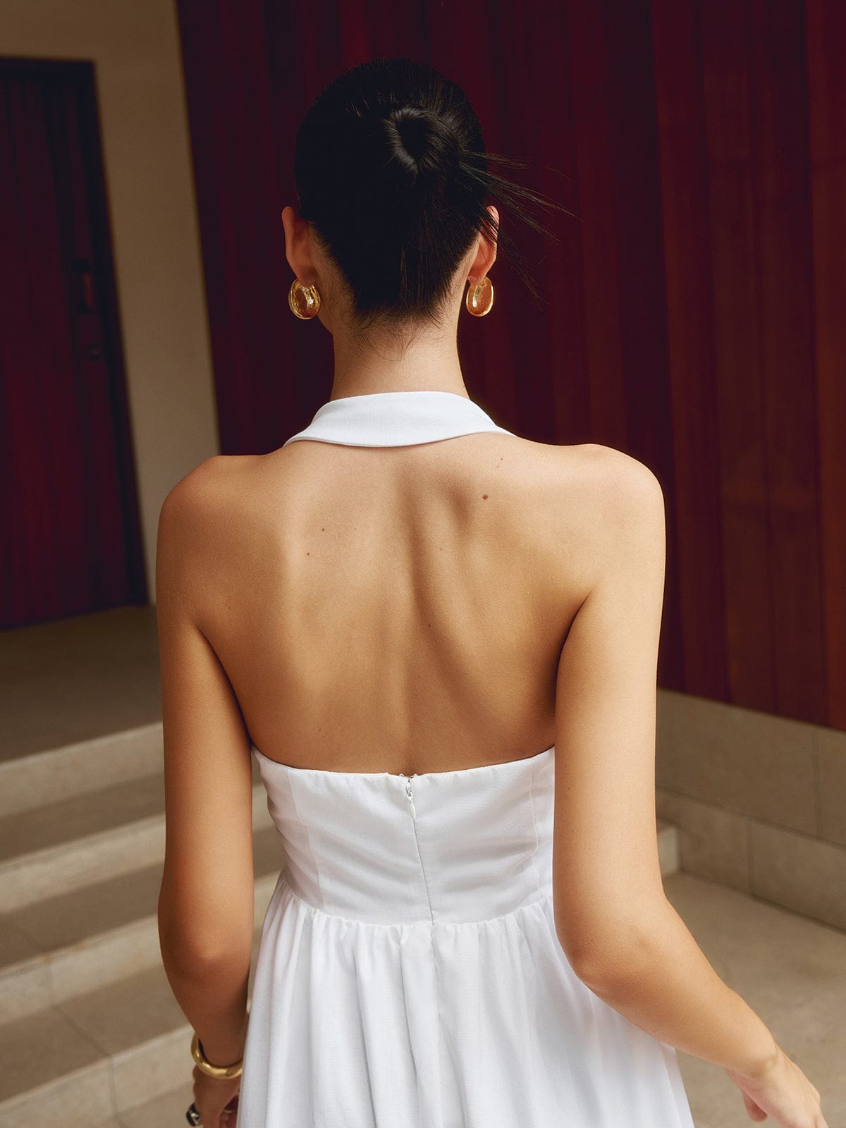 Effortless Elegance Halter Maxi Dress – Sleeveless Summer Style for Women