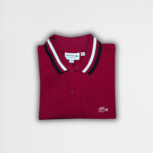 Lacoste Shirt Dress Wine 3D