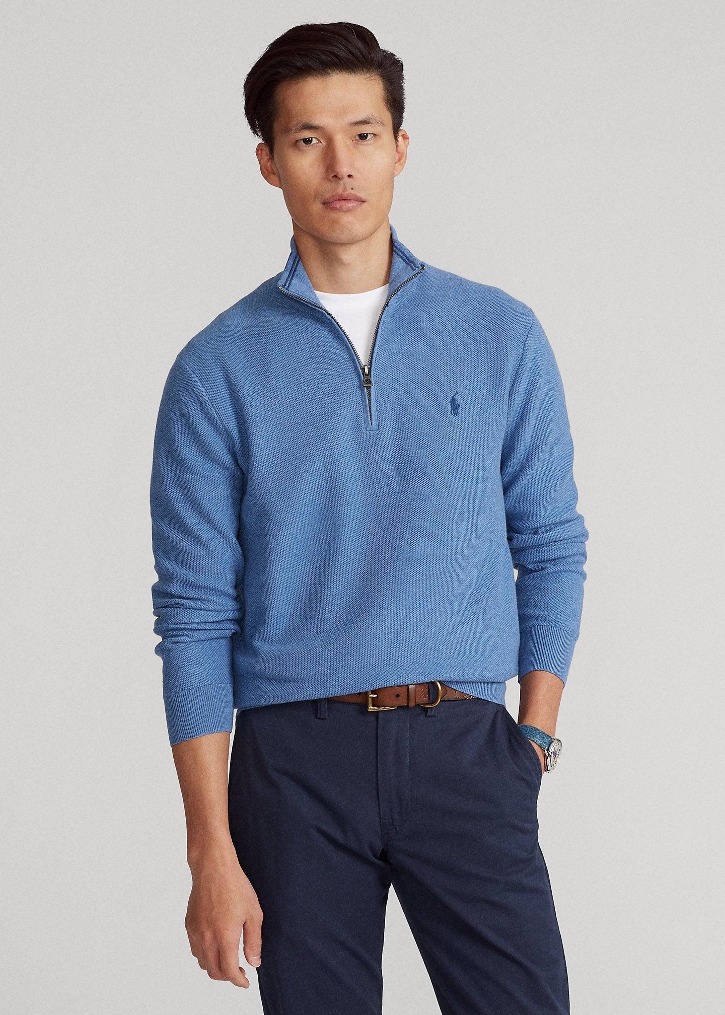 Polo Ralph Lauren Blue Piqu?? Jersey