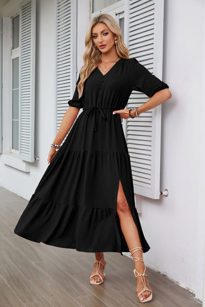 EllaGrace Black Sleeveless Maxi Dress – Lightweight & Summer-Ready
