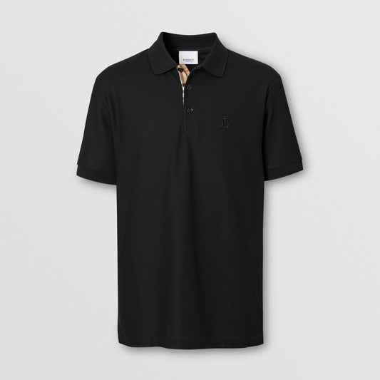 Burberry Polo Piqu¨¦ Monogram Motif Black
