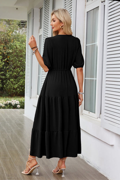 EllaGrace Black Sleeveless Maxi Dress – Lightweight & Summer-Ready