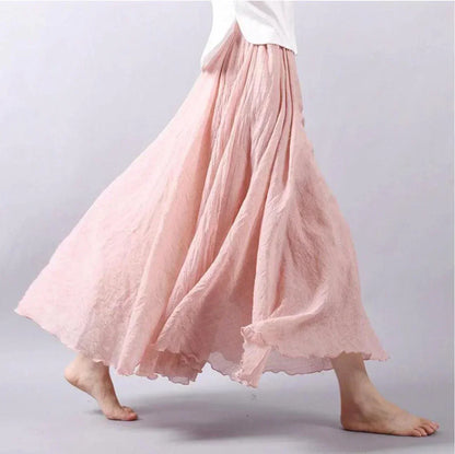 Seraphina Flowy High-Waist Maxi Skirt for Women
