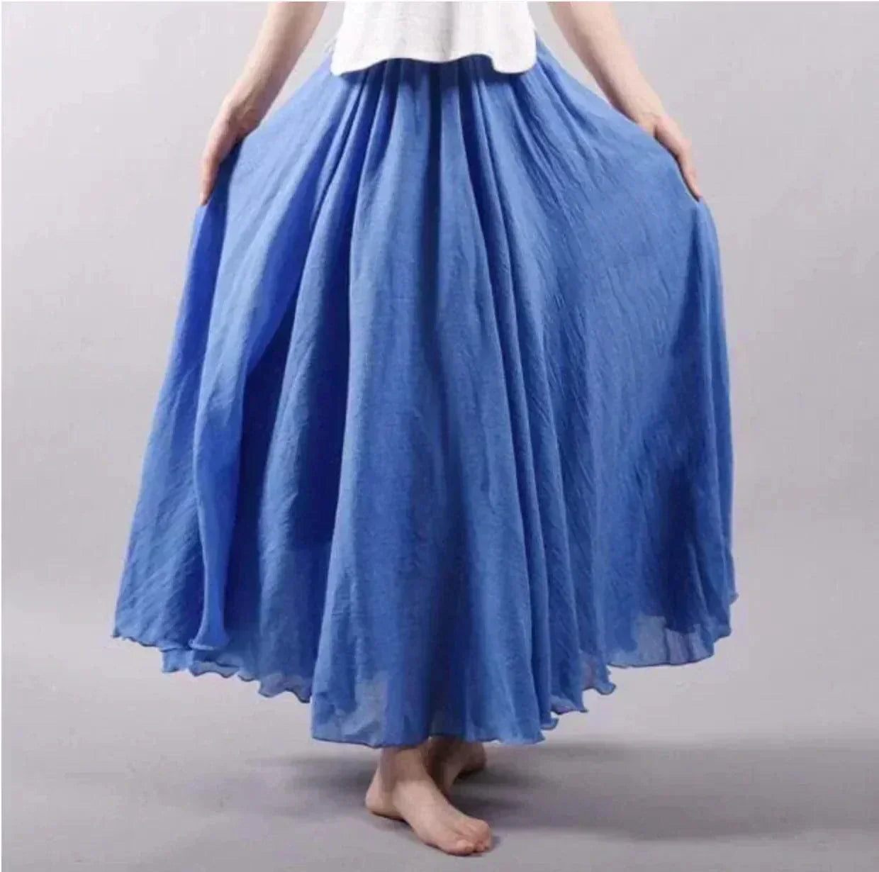 Seraphina Flowy High-Waist Maxi Skirt for Women