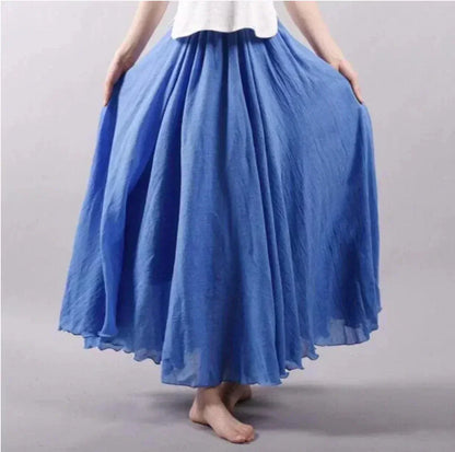 Seraphina Flowy High-Waist Maxi Skirt for Women
