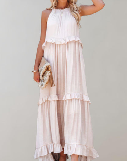 FleurFlow Sleeveless Maxi Dress for Women – Light and Airy Summer Fabric