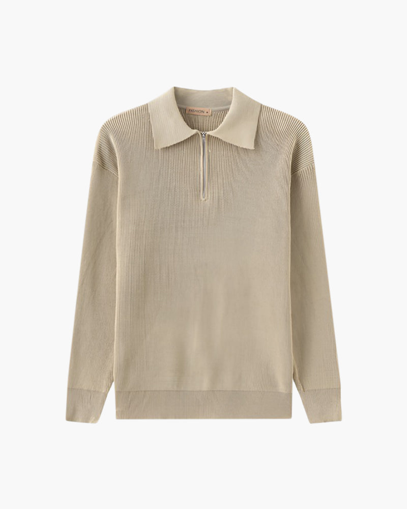 Cesare Sweater with Half-Zip