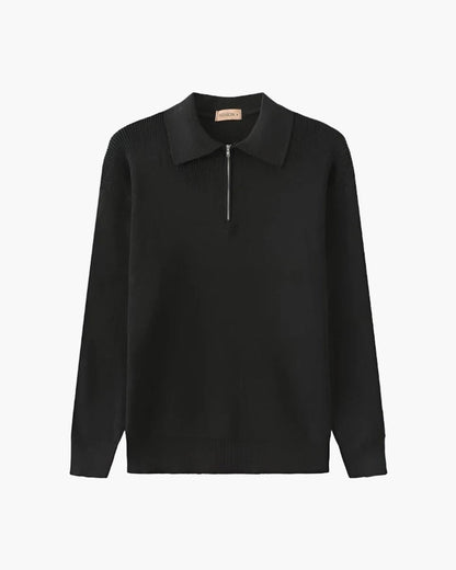 Cesare Sweater with Half-Zip