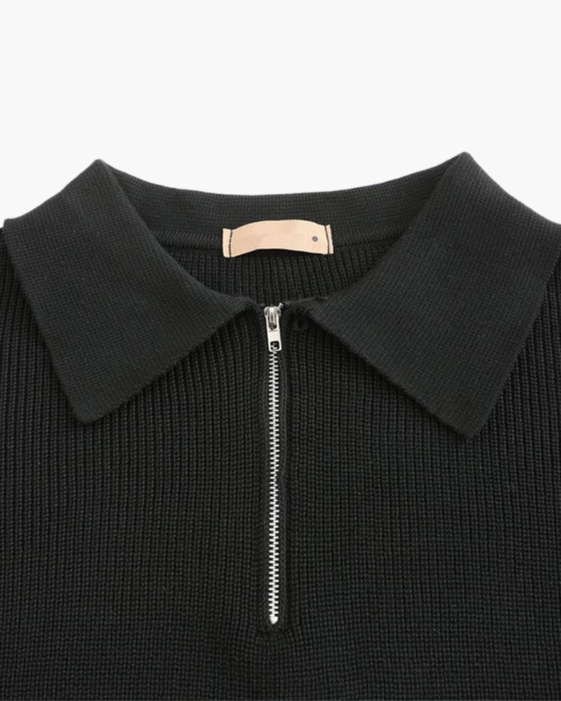 Cesare Sweater with Half-Zip