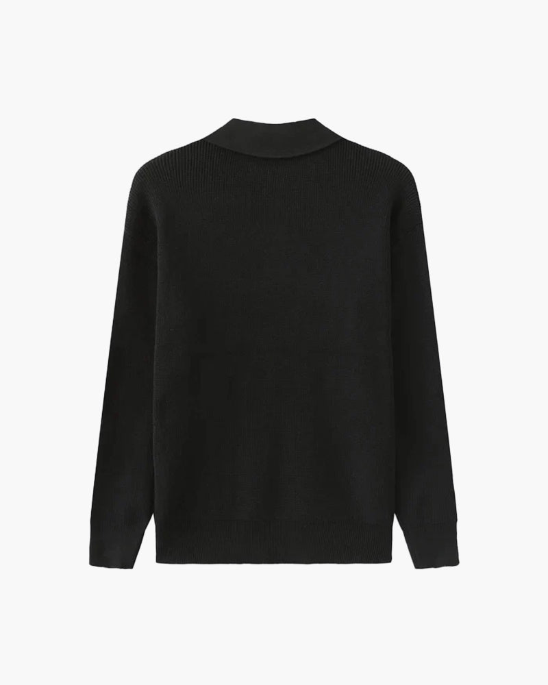 Cesare Sweater with Half-Zip