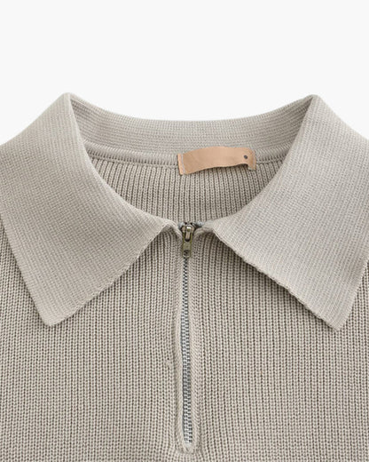 Cesare Sweater with Half-Zip