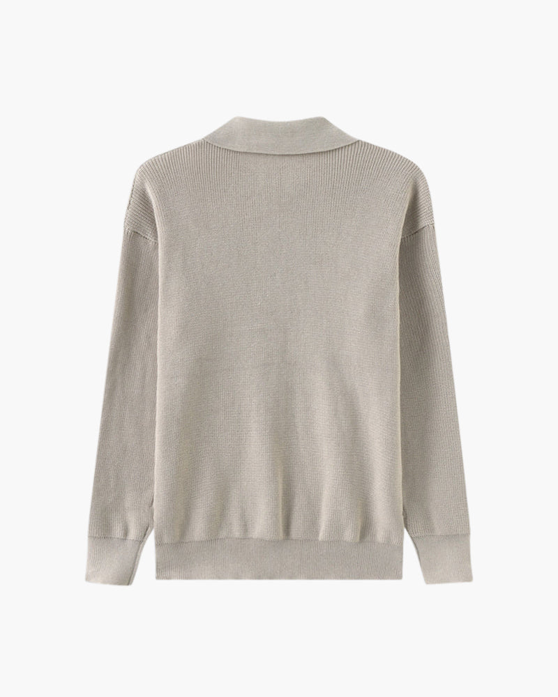 Cesare Sweater with Half-Zip