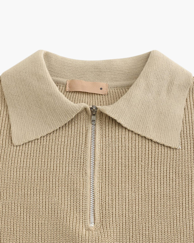 Cesare Sweater with Half-Zip