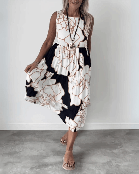 Vera Flora Bohemian Dress for Women - Effortless Elegance