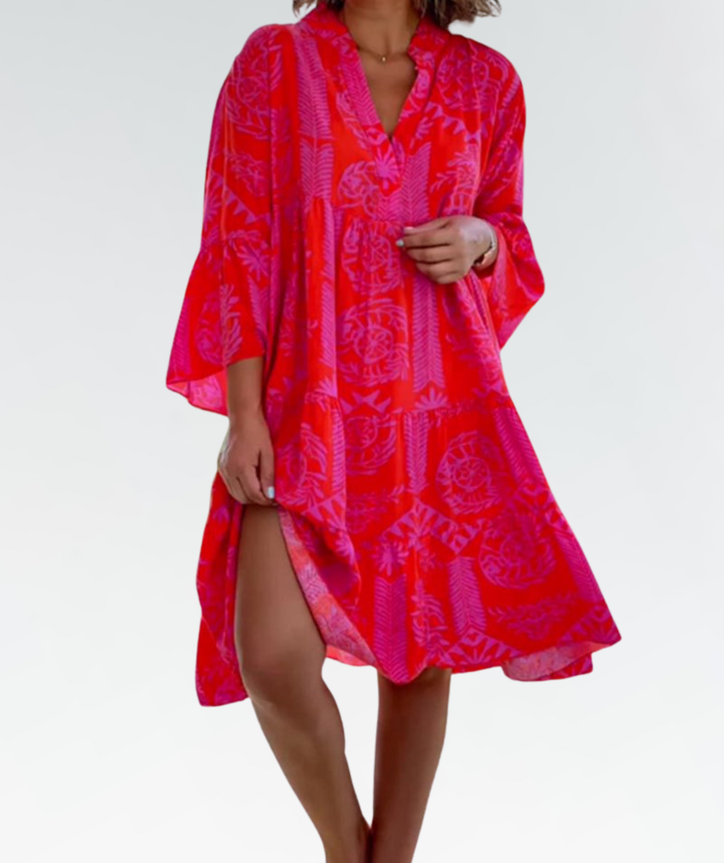 Floralisque Stylish Women's Summer Maxi Dress with Floral Print