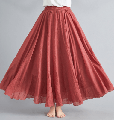 Seraphina Flowy High-Waist Maxi Skirt for Women